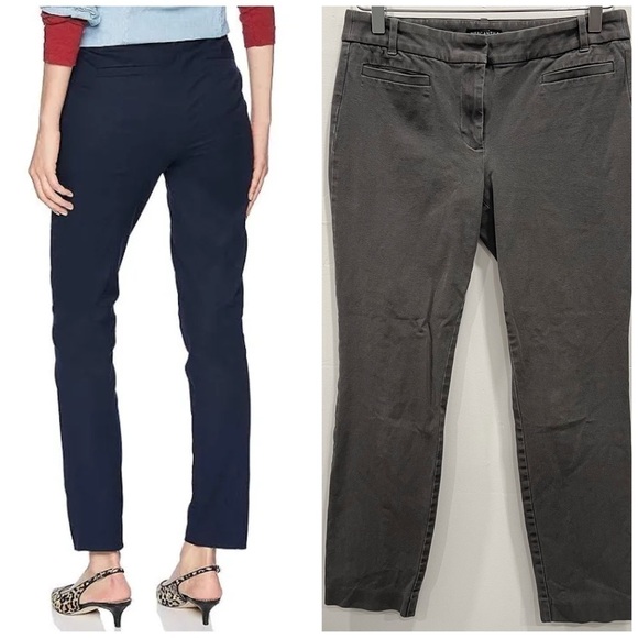 J. Crew Lexie Pants Stretch Cotton Grey Size 6 Regular - Picture 1 of 11